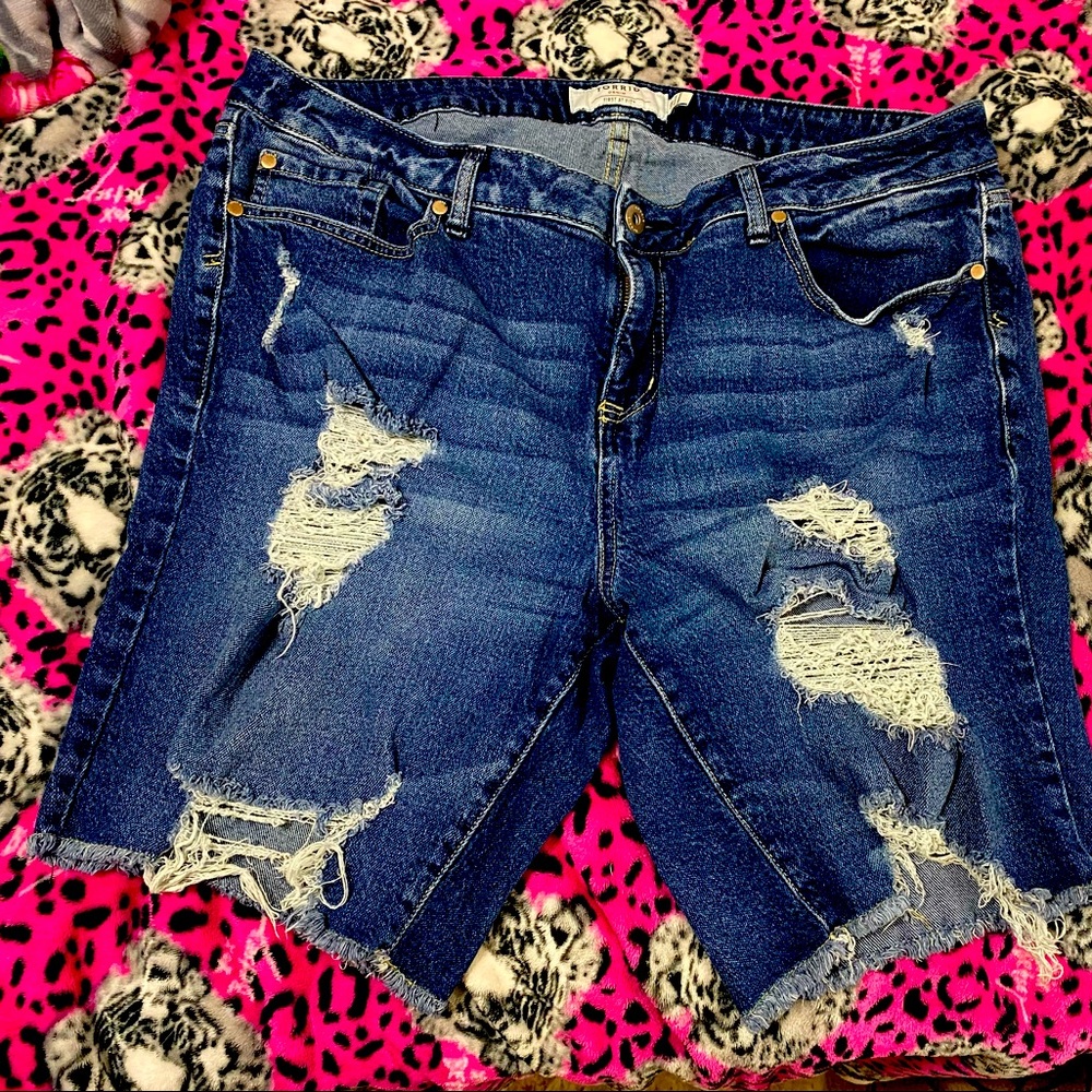 Torrid Denim Shorts 18